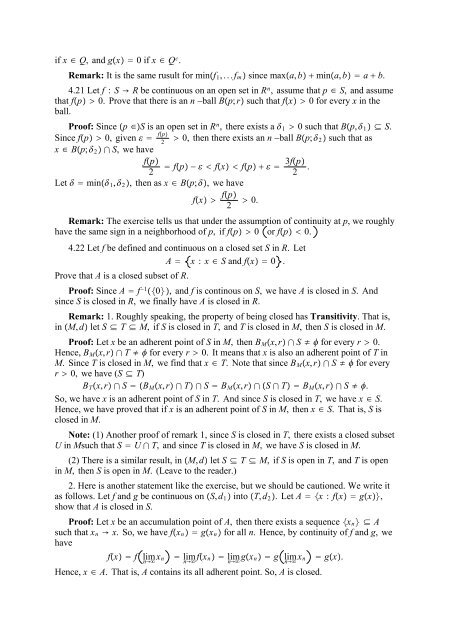 The Real And Complex Number Systems