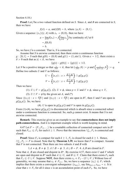 The Real And Complex Number Systems