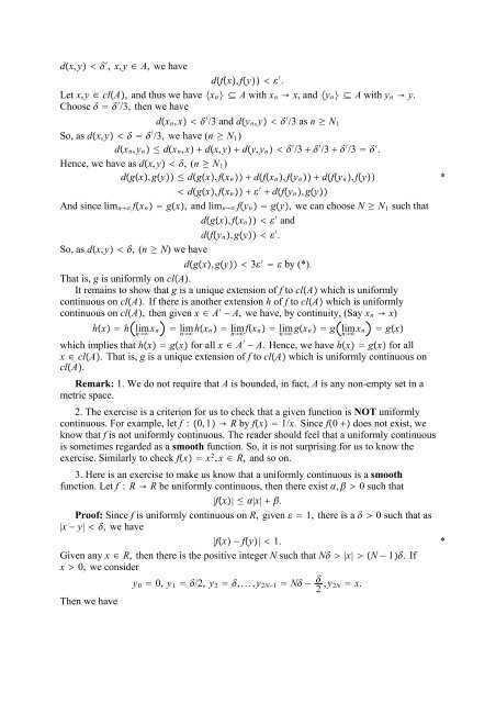 The Real And Complex Number Systems