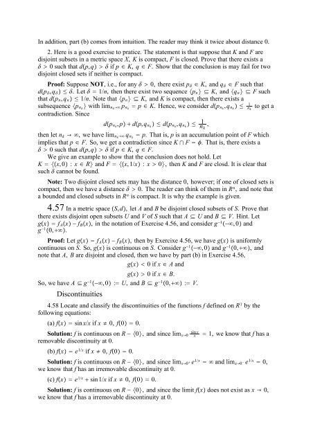The Real And Complex Number Systems