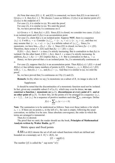 The Real And Complex Number Systems