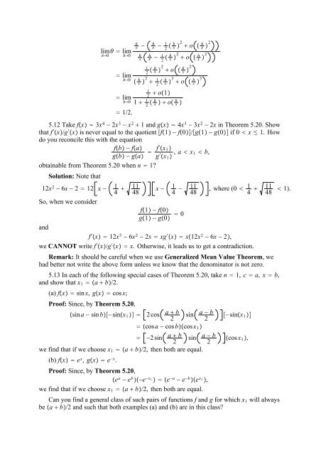 The Real And Complex Number Systems