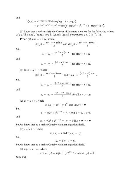 The Real And Complex Number Systems