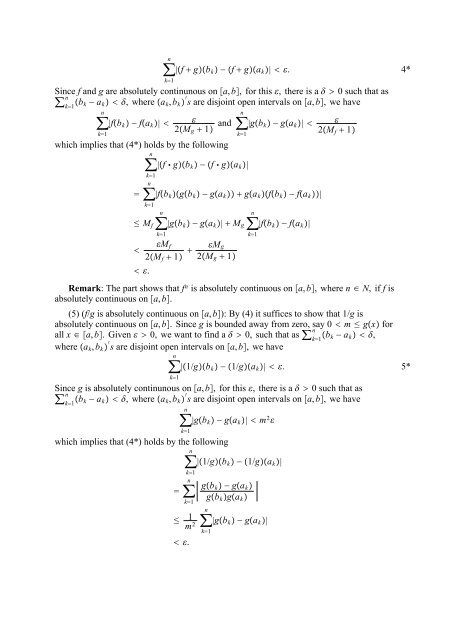 The Real And Complex Number Systems