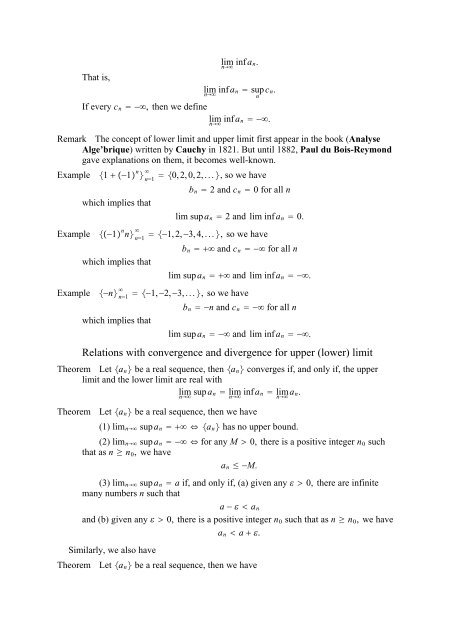 The Real And Complex Number Systems