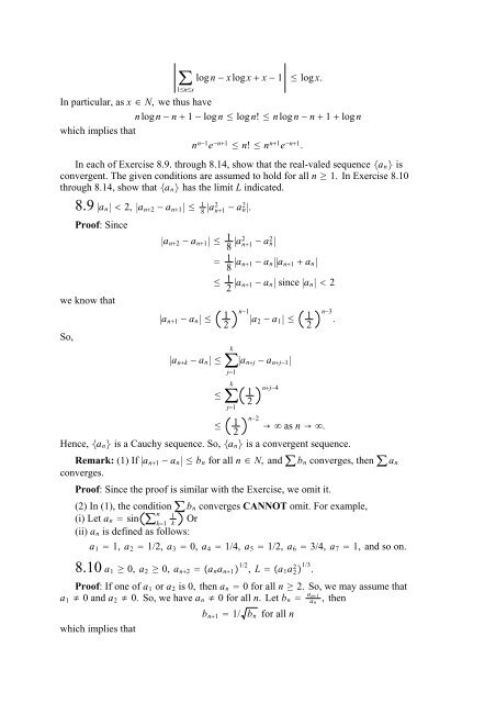 The Real And Complex Number Systems