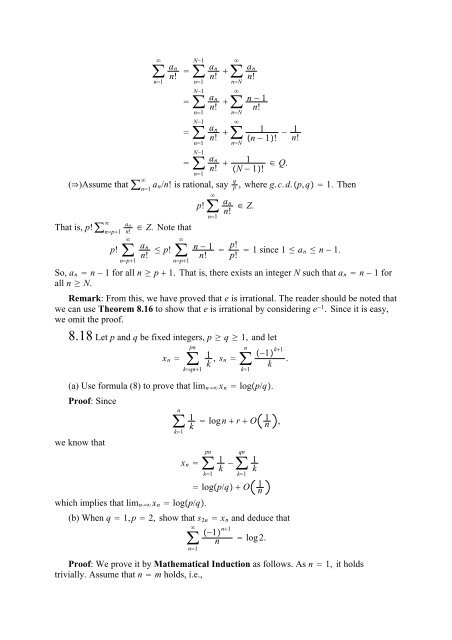 The Real And Complex Number Systems