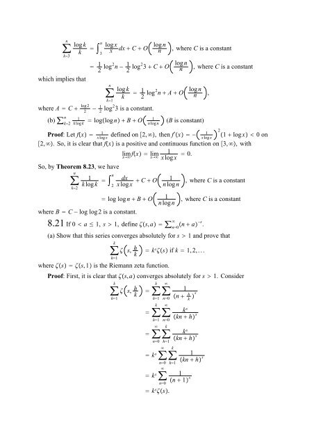 The Real And Complex Number Systems