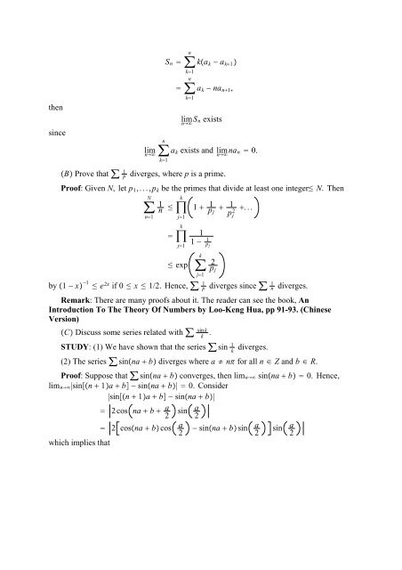 The Real And Complex Number Systems