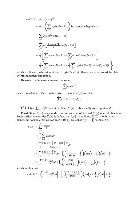 The Real And Complex Number Systems