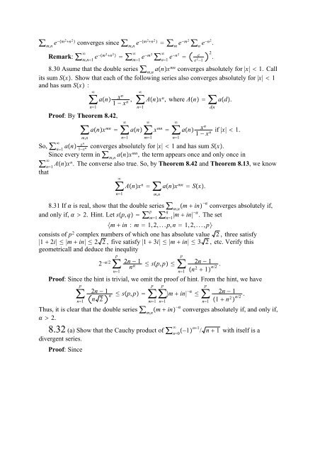 The Real And Complex Number Systems