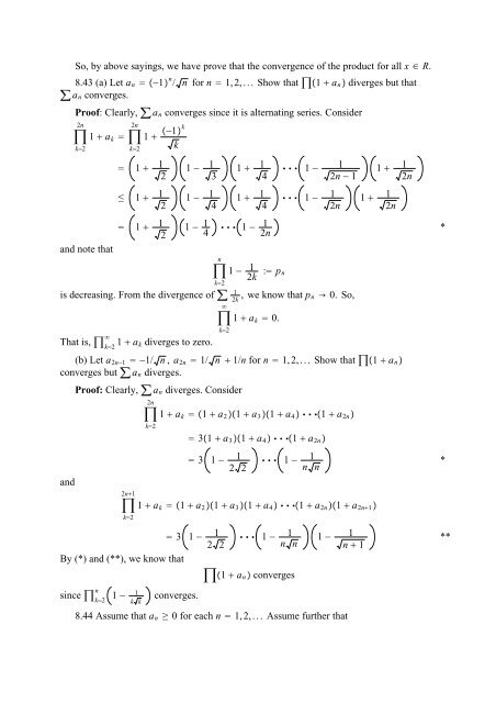 The Real And Complex Number Systems