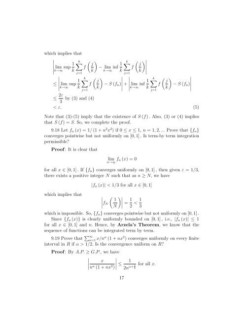 The Real And Complex Number Systems