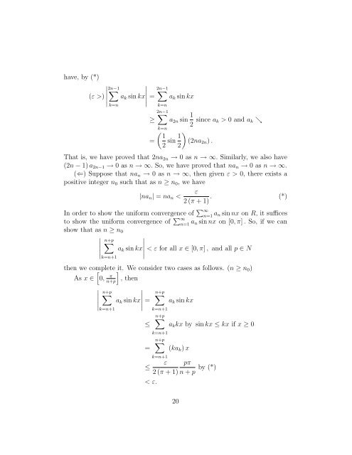 The Real And Complex Number Systems