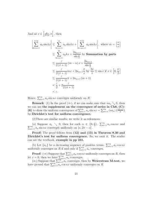 The Real And Complex Number Systems