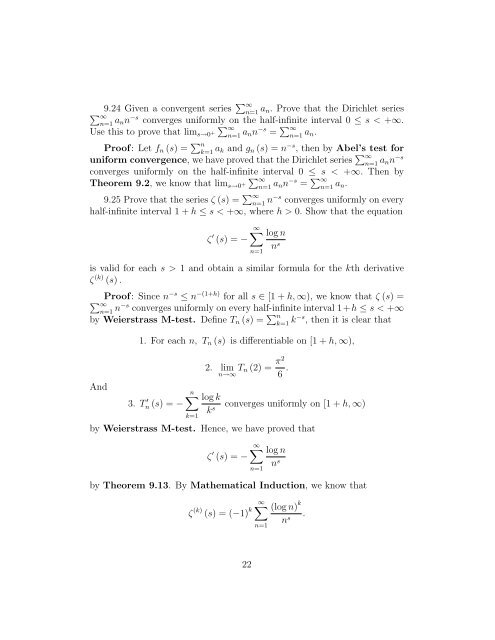 The Real And Complex Number Systems