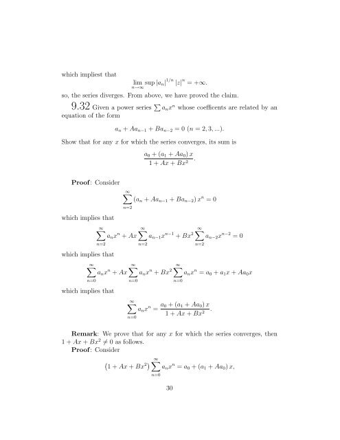 The Real And Complex Number Systems