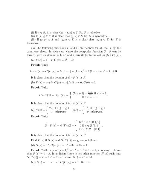 The Real And Complex Number Systems