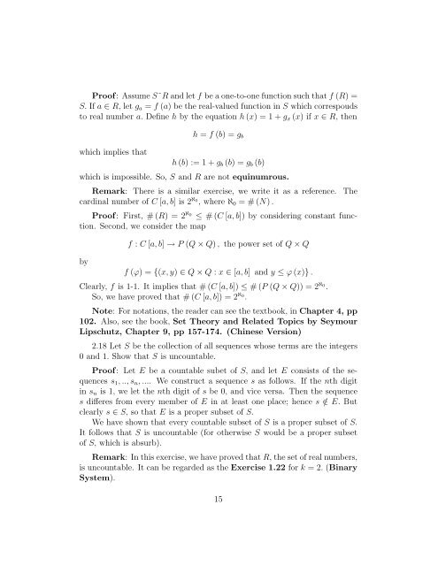 The Real And Complex Number Systems