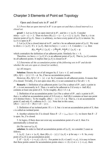 The Real And Complex Number Systems