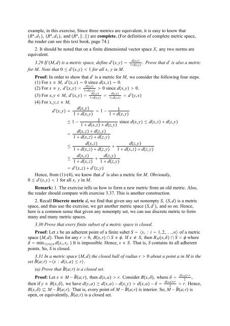 The Real And Complex Number Systems