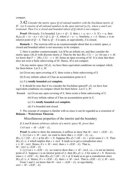 The Real And Complex Number Systems