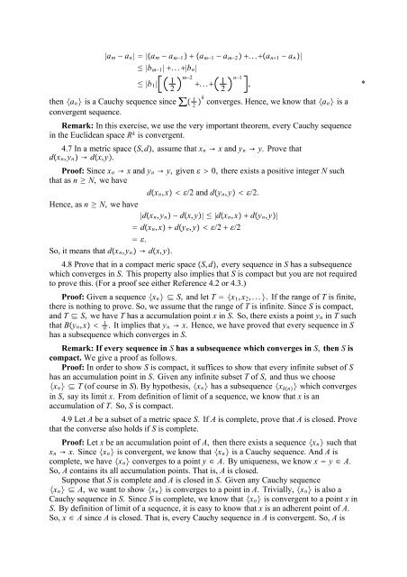 The Real And Complex Number Systems