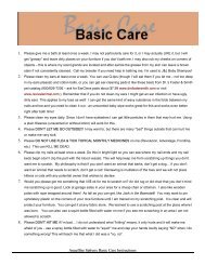 Angelfire Sphynx Basic Care Instructions