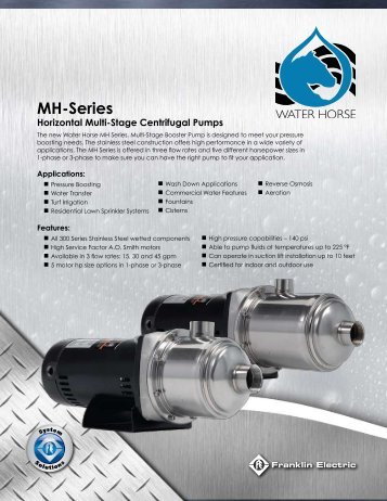 MH Series Brochure - Franklin Electric