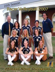 2007 Volleyball Media Guide - Murray State University