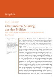 Klaus Heinrich - Zeitschrift fÃƒÂ¼r Ideengeschichte
