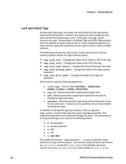 INfinity 510 Protocol Reference Guide - Sirit