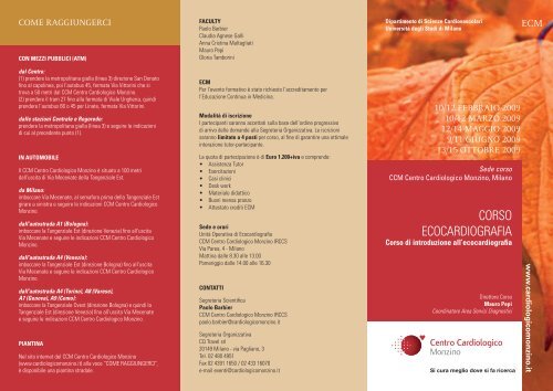 programma - Centro Cardiologico Monzino