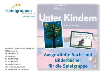 und Bilderbücher für die Spielgruppe - IG Spielgruppen