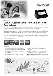 WLAN Outdoor NLOS (Non Line-of-Sight) Access Point - Micronet ...