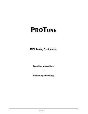 MIDI Analog Synthesizer - Spectral Audio