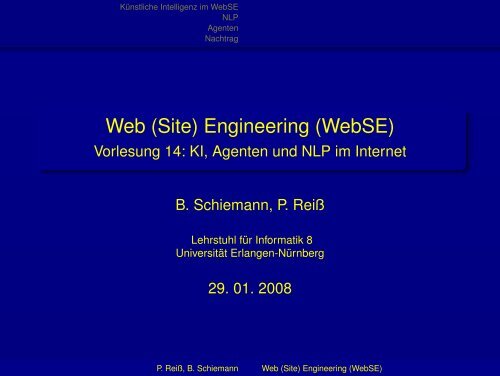 Web - Lehrstuhl für Informatik 8 (Theoretische Informatik)