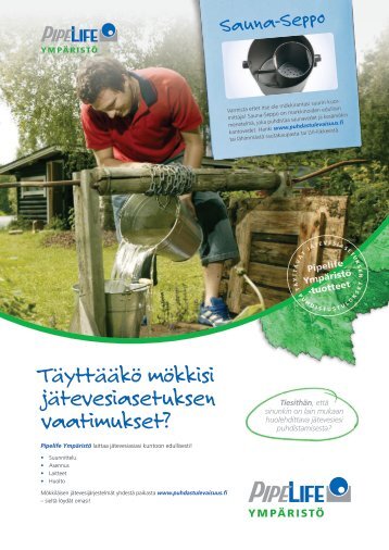 Täyttääkö mökkisi jätevesiasetuksen vaatimukset? - Pipelife Finland ...