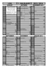 LGG 1. HALBJAHR 2013 / 2014