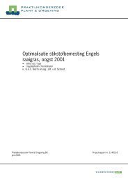 Rapport optimalisatie stikstofbemesting Engels ... - Kennisakker