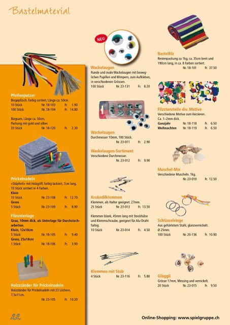 SpielgruppenLaden - IG Spielgruppen