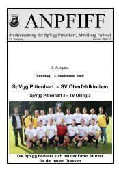 SpVgg Pittenhart â SV Oberfeldkirchen