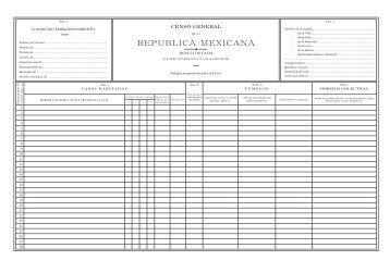 Cuestionario del Censo General de la República Mexicana ... - Inegi