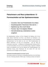 Fleischmann und Roco präsentieren 13 Formneuheiten auf der ...