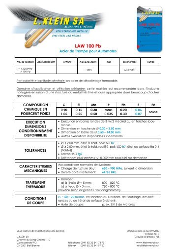 LAW 100 Pb