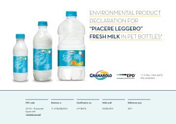 EPD Fresh milk - The International EPDÂ® System