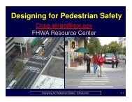 Designing for Pedestrian Safety