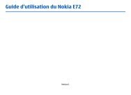 Guide d'utilisation du Nokia E72 - CompareCellular.com