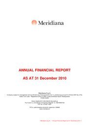 ANNUAL FINANCIAL REPORT AS AT 31 December 2010 - Meridiana