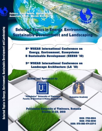 Selected Topics in Energy, Environment, Sustainable - Wseas.us